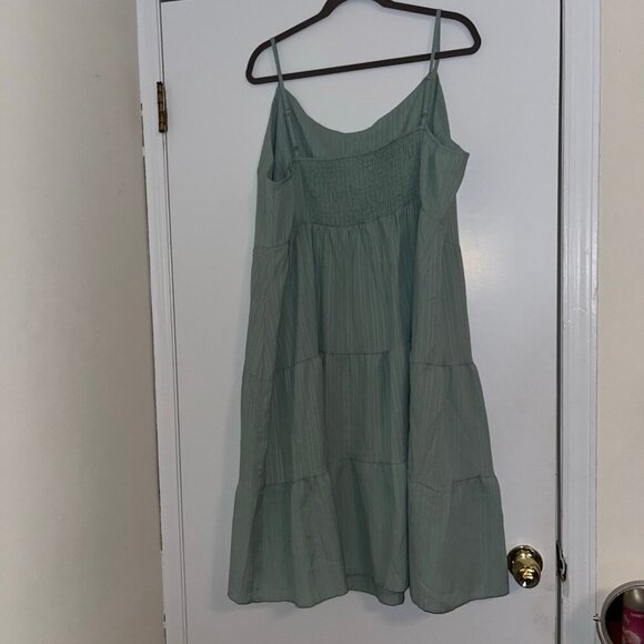 Shein Size 4xl Tea Length Green Dress - Picture 2 of 3
